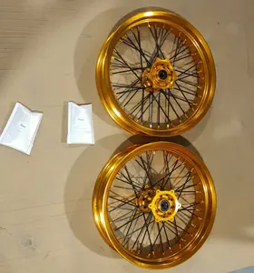מפעל 17 אינץ 'אופניים e cnc סגסוגת אלומיניום רכזת דיבר גלגלים עבור דבורה אולטרה sur ron אולטרה