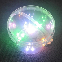 Mini seau en plastique 1L pour Halloween, seau lumineux Led, seau à bonbons, vente en gros