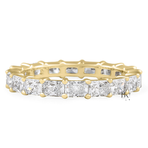 Bague de mariage moderne en diamant de laboratoire pour femme, 2 carats, 3 mm de large, qualité supérieure, bijoux fins de mariage - Product Image 2