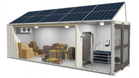 Congélateur solaire AC/DC sur réseau avec capacité de refroidissement de 18 000 BTU et compresseur HITACHI pour petites chambres froides