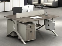 Nouvelle table de bureau moderne et durable avec cloison pour poste de travail, taille standard, usage commercial pour immeuble de bureaux