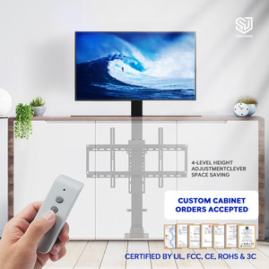<span class=keywords><strong>Soporte</strong></span> <span class=keywords><strong>Motorizado</strong></span> para <span class=keywords><strong>TV</strong></span> con Control Remoto, Ajustable en Altura, <span class=keywords><strong>Oculto</strong></span> en el <span class=keywords><strong>Techo</strong></span>, para <span class=keywords><strong>TV</strong></span> de 32-70 Pulgadas - Product Image 1