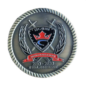 Nouvelle pièce métallique <span class=keywords><strong>eur</strong></span>-o personnalisée Souvenir Europe deux tons placage 2 pièces commémoratives style dollar - Product Image 3