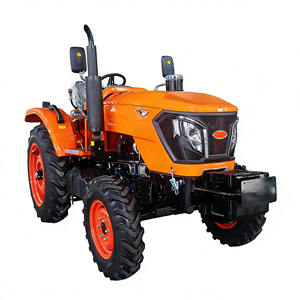 รถแทรกเตอร์เกษตรขับเคลื่อน 4 ล้อ สีส้ม เกียร์ธรรมดา เครื่องยนต์ดีเซล แบบล้อ  ประสิทธิภาพสูง สำหรับใช้งานในฟาร์ม - Product Image 4