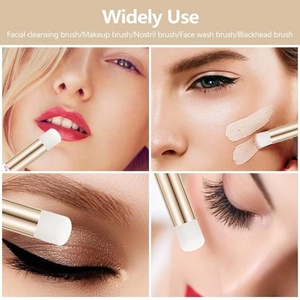 Plastic Eyelash Shampoo <b>Brush</b> Handheld Deep Cleansing Lash <b>Brush</b> for Nose Face Eyebrow Makeup Beauty Tool - Product Image 6