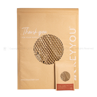 Enveloppe en papier kraft rembourrée en nid d'abeille compostable personnalisée 100% pour enveloppe express en nid d'abeille pour l'expédition