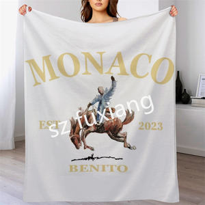 El mejor precio de fábrica 1000 Todos los diseños aceptan Peso personalizado Pluma <span class=keywords><strong>Karol</strong></span> <span class=keywords><strong>G</strong></span> Bad Rabbit Manta de lana suave - Product Image 3