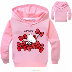 SV-H034 helloo Kitty hoodie cô gái hoodie cotton áo cho trẻ em