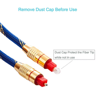 Xput Or Toslink Câble Optique Premium Haute Qualité Toslink Audio Câble avec Tresse Veste pour Hi-Fi Sound Box Home Cinéma PS4