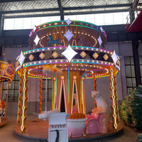 Manège Parapluie, Chaise Volante, Aire de Jeux Gonflable, Manège, Carrousels en Forme de Pastèque