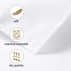 Servilletas de Boda Blancas de Poliéster Jacquard Hechas a Mano, Personalizadas al por Mayor, 130-200gsm, Inthetrend, para Restaurante, Hotel y Uso en Exteriores - Product Image 3