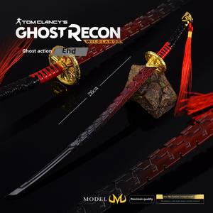 Ornamento di gioco di ricognizione fantasma tutto in metallo <span class=keywords><strong>Samurai</strong></span> spada giocattolo con Cast inciso tecnica anniversario medaglie periferiche - Product Image 6