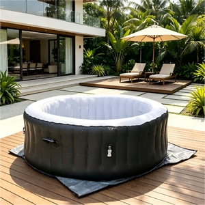Bain de <span class=keywords><strong>spa</strong></span> <span class=keywords><strong>gonflable</strong></span> robuste pour toute la famille, adultes et enfants, pour jardin extérieur, avec <span class=keywords><strong>kit</strong></span> de réparation - Product Image 1