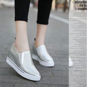 Nuovi Mocassini Primavera/Estate 2026, <span class=keywords><strong>Scarpe</strong></span> da Donna Bianche in Morbida Pelle, Casual <span class=keywords><strong>con</strong></span> Suola Spessa, Vendita all'Ingrosso - Product Image 3