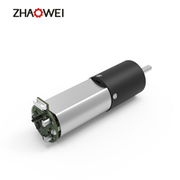 Zhaowei 16mm Micro Gear Motor Boîte de vitesses en plastique planétaire 12v Brushless Dc Moteur à engrenages électrique pour carte de commande de diamant osseux