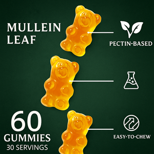 อาหารเสริมสมุนไพรสำหรับผู้ใหญ่ OEM ลูกอมมัลลีนแบบกัมมี่ แบรนด์ส่วนตัว เสริมภูมิคุ้มกัน บำรุงระบบทางเดินหายใจ ช่วยทำความสะอาดปอด - Product Image 5