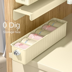 Cajón cubierto <span class=keywords><strong>de</strong></span> plástico montado en la pared <span class=keywords><strong>para</strong></span> almacenar calcetines <span class=keywords><strong>de</strong></span> <span class=keywords><strong>ropa</strong></span> <span class=keywords><strong>interior</strong></span> con compartimentos separados, peso ligero, fácil <span class=keywords><strong>de</strong></span> <span class=keywords><strong>colgar</strong></span> en la pared - Product Image 4