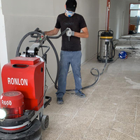 Ronlon Ronlon R600 meilleure vente rectifieuse de sol en béton/meuleuse de béton avec aspirateur