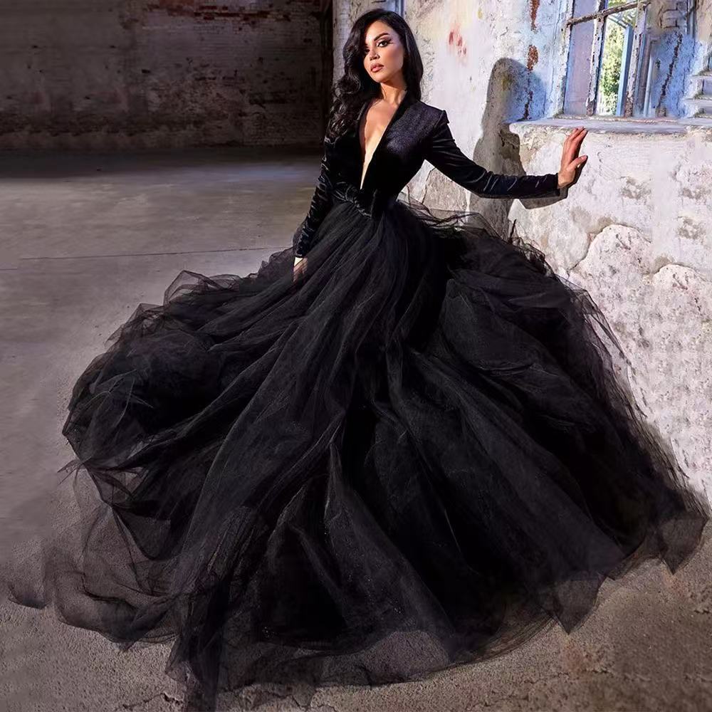 Black Chiffon Asymmetrical Neckline Natural Waistline Summer Evening Party  Dress for Women| Alibaba.com