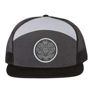 Suir — chapeau de camionneur en coton sergé, casquette Gorras ajustable avec sept panneaux en maille - Product Image 3