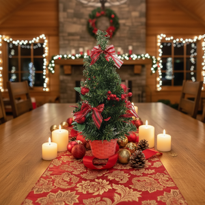 JINTAI - Árbol <span class=keywords><strong>de</strong></span> <span class=keywords><strong>Navidad</strong></span> Artificial <span class=keywords><strong>de</strong></span> PVC Ecológico, Mini Árbol <span class=keywords><strong>de</strong></span> <span class=keywords><strong>Navidad</strong></span> <span class=keywords><strong>de</strong></span> <span class=keywords><strong>Mesa</strong></span> para Exteriores con Nieve, Adorno Navideño - Product Image 1