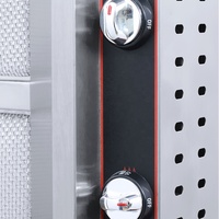 BAOKANG QZD-4 Machine à rôtir verticale au gaz en acier inoxydable pour shawarma et kebab, 14,8 kW, pour hôtels et restaurants