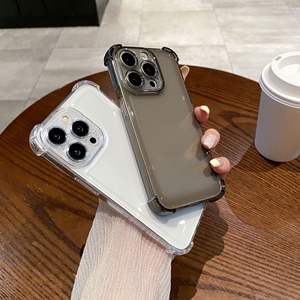 Étui transparent anti-chute pour <span class=keywords><strong>iPhone</strong></span> 17 15PROMAX 16e pour housse de protection en TPU étui de téléphone portable à quatre coins - Product Image 1