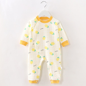 Mono Informal de Algodón Puro para Bebé, Traje de Oruga para Otoño e Invierno de 0 a 2 Años con Botones, Fabricado con Dibujos Animados, Venta Al por Mayor - Product Image 6