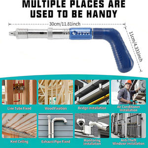 ชุดเครื่องยิงตะปูคอนกรีตสำหรับโรงงาน พร้อมตะปู 200 ชิ้น ปรับความเร็วได้ 5 ระดับ พร้อมเครื่องยิงลมในตัว - Product Image 2