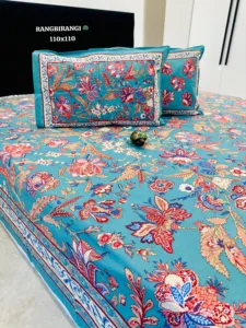 Beautiful <b>Bedding</b> <b>Set</b> Floral Discharge Print Quilt Cover <b>Set</b> <b>Red</b> Bedspread Pillow Covers for Bedroom Home Use - Product Image 1