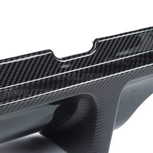 Diffuseur de pare-chocs arrière en fibre de carbone/noir avec feu stop LED pour Infiniti Q50 2014-2017 - Product Image 6