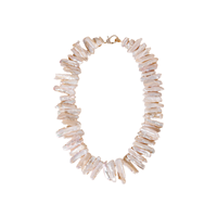 Perles d'eau douce baroques naturelles en vrac, de qualité supérieure AAAA, blanches, en forme de lune, 6-8MM*20-23mm, vente en gros