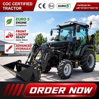 Tracteur agricole Yunnei Diesel 50HP 4WD avec certification EU COC, moteur et pompe à transmission par engrenages pour les opérations agricoles en Europe
