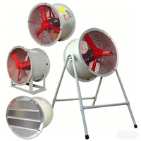Ventilateur axial électrique antidéflagrant en aluminium CBF 380V/220V pour la ventilation des cabines de peinture, sécurité incendie, fabricant OEM