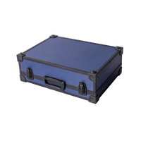 Boîte de rangement rigide en aluminium verrouillable avec séparateurs en EVA et panneau à outils, pour outils, OEM ODM, résistante à la poussière