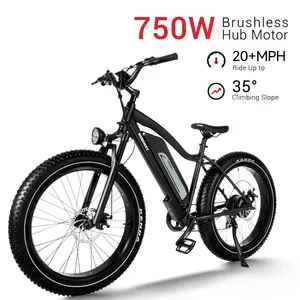 HIMIWAY New Unisex Electric Bike 750W High-Speed Motor 17.5Ah Battery 17.5Ah Delivery Electric Bike Smart Digital Everyone