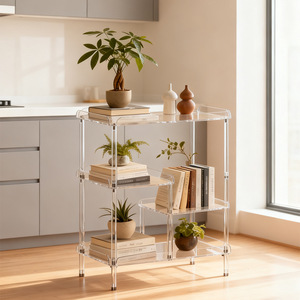 Estantería de Almacenamiento Moderna y Minimalista de Acrílico Multicapa para Sala de Estar, Librería con Almacenamiento Extraíble, Sofá Duradero - Product Image 1