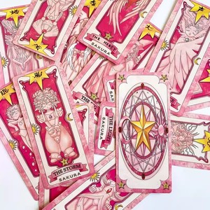2 Diseños, 56 Piezas/Juego, 12.7*5.6cm, Tarjetas de Anime <span class=keywords><strong>Card</strong></span> <span class=keywords><strong>Captor</strong></span> <span class=keywords><strong>Sakura</strong></span>, Tarot Clow, Manualidades de Papel como Regalo - Product Image 4