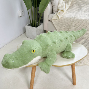 Peluche a Forma di Coccodrillo Simulato, Cuscino Decorativo per Divano, Regalo per Bambini a Tema <span class=keywords><strong>Zoo</strong></span> - Product Image 3