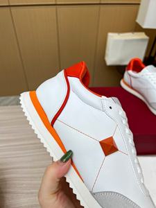 Chaussures de sport décontractées rétro de luxe personnalisées de haute qualité, chaussures de sport en cuir de vache, chaussures plates respirantes pour hommes - Product Image 5