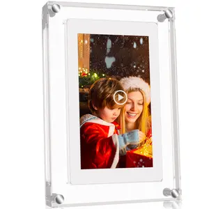 4 5 7 10.1 inch crystal advertising player transparent acrylic motion video digital photo frame