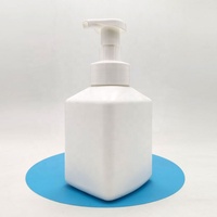 Distributeur de savon liquide carré HDPE personnalisé doux au toucher Bouteilles à pompe moussante 500ml vides en plastique sérigraphie lavage des mains du visage