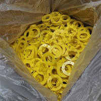 Aislante No Metálico Amarillo, Protector de Cable con Enchufe a Presión, Arandela de Plástico y Metal para Orificios Existentes, Accesorios para Conductos