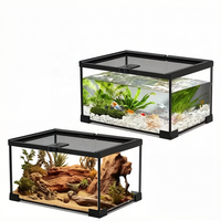 Conteneurs d'alimentation courants pour divers reptiles, enclos pour gecko, réservoirs d'eau pour reptiles style forêt tropicale, boîtes d'élevage