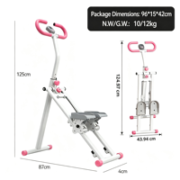 Appareil de cardio-training pliable pour la maison : Stepper d'escalade vertical avec 3 niveaux de résistance réglables et écran LCD