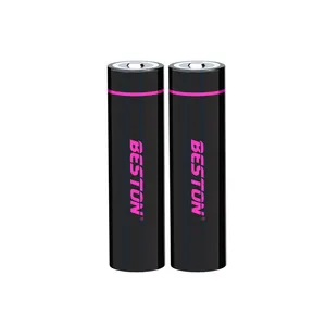 BESTON Point Top 3.7V 18650 baterai isi ulang Li-ion 2600mAh untuk senter alat listrik kapasitas besar mendukung baterai OEM