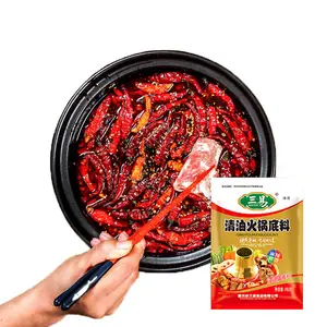 Yüksek kaliteli lal bitkisel pişirme yağı temizle yağ baharatlı Hotpot çorba baz Stir Fry tatlandırıcı lal gıda çeşniler için toptan