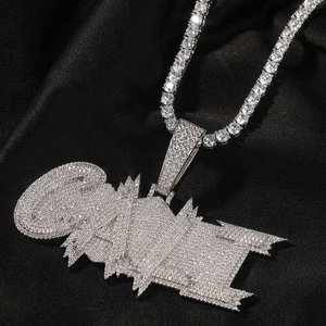 Colgante de Lujo de Plata de Ley 925 con Moissanita, Joyería de Moda Hip Hop Unisex, Amuleto, Regalo para Fiesta, Pieza Destacada - Product Image 6