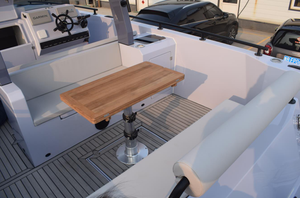 <span class=keywords><strong>Bateau</strong></span> de pêche sportif ouvert en fibre de verre haute performance de 28 pieds avec auvent, conçu pour des aventures de pêche palpitantes - Product Image 2