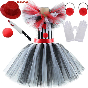 Disfraces <span class=keywords><strong>de</strong></span> Payaso <span class=keywords><strong>Asesino</strong></span> <span class=keywords><strong>de</strong></span> Circo para Niñas, Vestido Tutú <span class=keywords><strong>de</strong></span> Payaso Terrorífico para Halloween, Ropa Espeluznante para Fiesta <span class=keywords><strong>de</strong></span> Carnaval Infantil - Product Image 1
